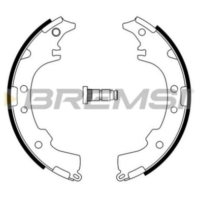 GF0953.JPG Kit Ganasce Freno Posteriore Toyota Picnic Daihatsu Terios Extol Autobus Gf0953 04495-28160 S.f. Sumitomo Bremsi