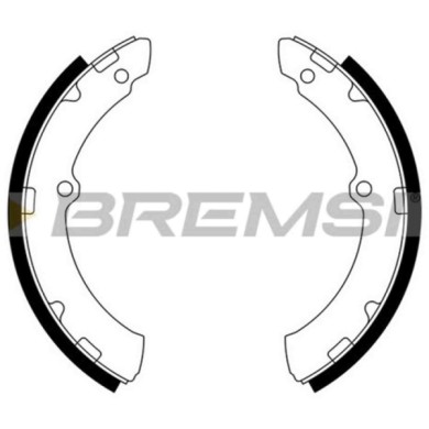 GF0955.JPG Kit Ganasce Freno Anteriore Toyota Dyna Autobus Gf0955 04494-36180 S.f. Akebono Bremsi