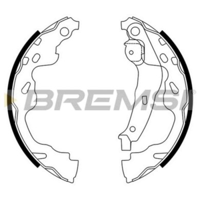 GF0961.JPG Kit Ganasce Freno Posteriore Opel Agila (b) (h08) Gf0961 4708598 S.f. Bosch Bremsi