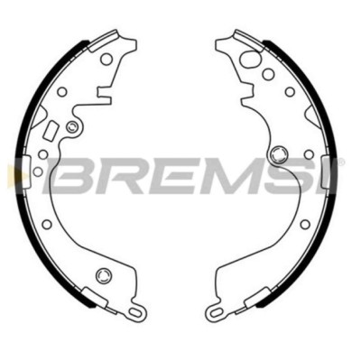 GF0972.JPG Kit Ganasce Freno Posteriore Toyota Hiace V Furgonato Hiace Iv Furgonato Hiace Iv Autobus Gf0972 04495-04010 S.f. Sum