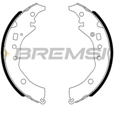 GF0984.JPG Kit Ganasce Freno Posteriore Toyota Corolla Tre Volumi Verso S Subaru Trezia Gf0984 04495-52110 S.f. Akebono Bremsi