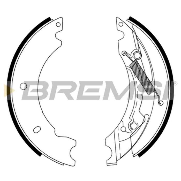 GF1100.JPG Kit Ganasce Freno Posteriore Chevrolet Generico Gf1100 Bremsi