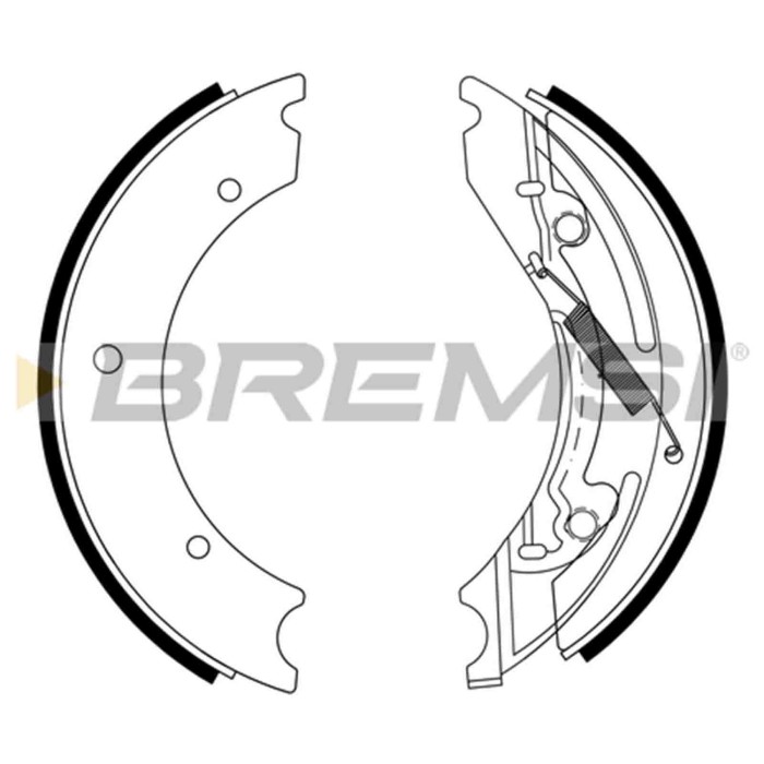 GF1101.JPG Kit Ganasce Freno Posteriore Chevrolet Generico Gf1101 Bremsi