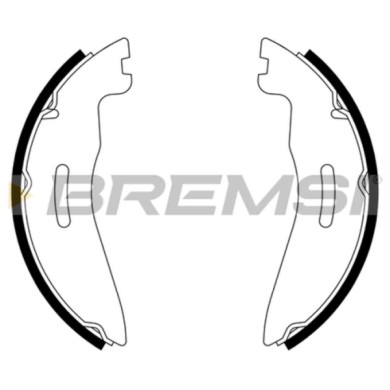 GF1104.JPG Kit Ganasce Freno Posteriore Chevrolet Generico Gf1104 Bremsi