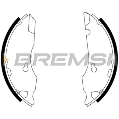 GF1105.JPG Kit Ganasce Freno Posteriore Chevrolet Generico Gf1105 Bremsi