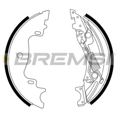 GF1106.JPG Kit Ganasce Freno Posteriore Chevrolet Generico Gf1106 Bremsi