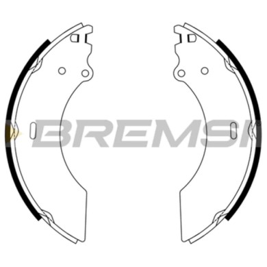 GF1108.JPG Kit Ganasce Freno Posteriore Chevrolet Generico Gf1108 Bremsi