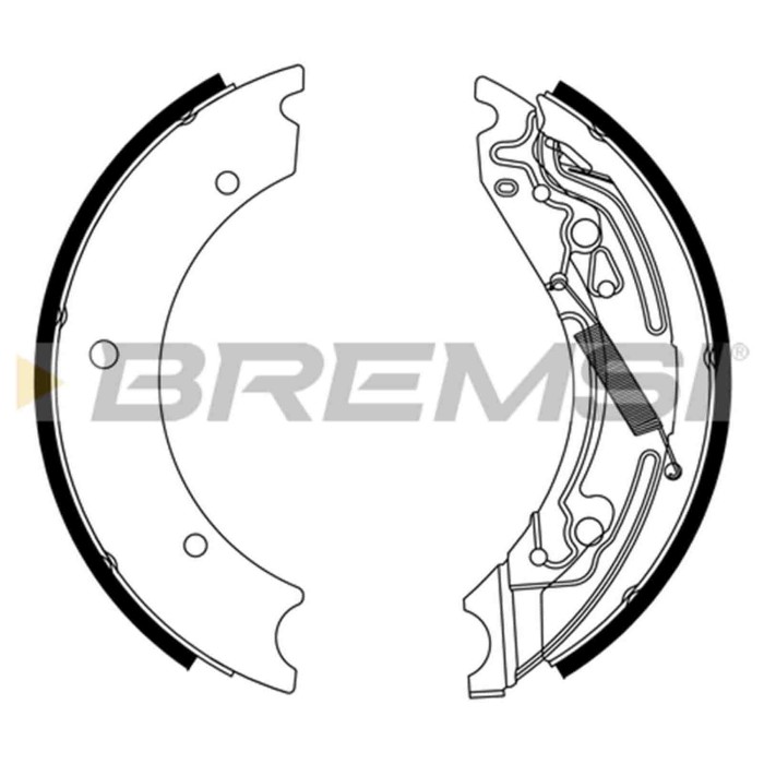 GF1110.JPG Kit Ganasce Freno Posteriore Chevrolet Generico Gf1110 Bremsi