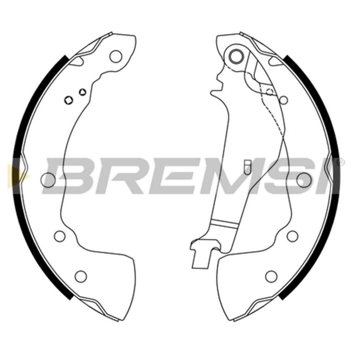 GF1111.JPG Kit Ganasce Freno Posteriore Nissan Micra V Gf1111 D4060-5fa0a Bremsi
