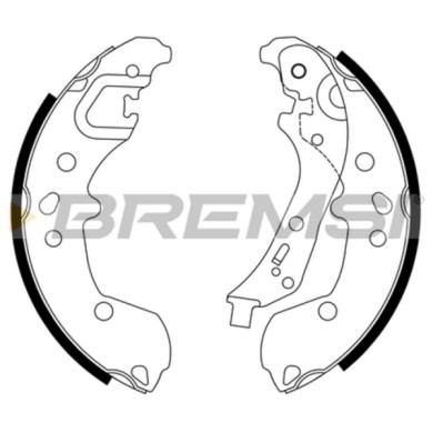 GF1114.JPG Kit Ganasce Freno Posteriore Seat Ibiza V Arona Volkswagen Polo Skoda Fabia Iv Gf1114 2q0698525 Bremsi