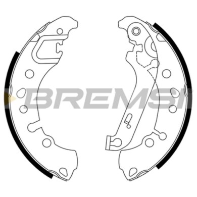 GF1115.JPG Kit Ganasce Freno Posteriore Ford Fiesta Vii Fiesta Vii Van Gf1115 2112555 Bremsi