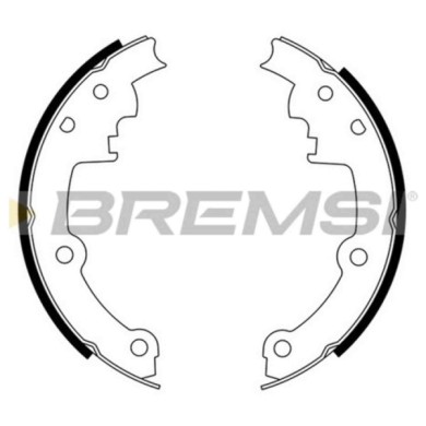 GF4552.JPG Kit Ganasce Freno Posteriore Pontiac Trans Sport (um06) Gf4552 12321413 S.f. Bosch/bendix Bremsi