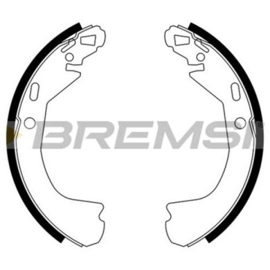 GF4636.JPG Kit Ganasce Freno Posteriore Pontiac Trans Sport (um06) Gf4636 18048650 S.f. Bosch/bendix Bremsi