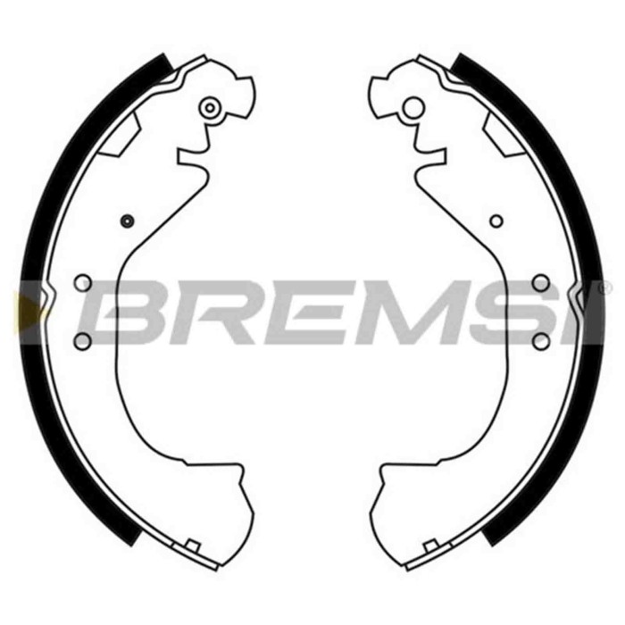 GF4675.JPG Kit Ganasce Freno Posteriore Chevrolet C1500 Pick-up Tahoe Gf4675 12510025 S.f. Bosch/bendix Bremsi