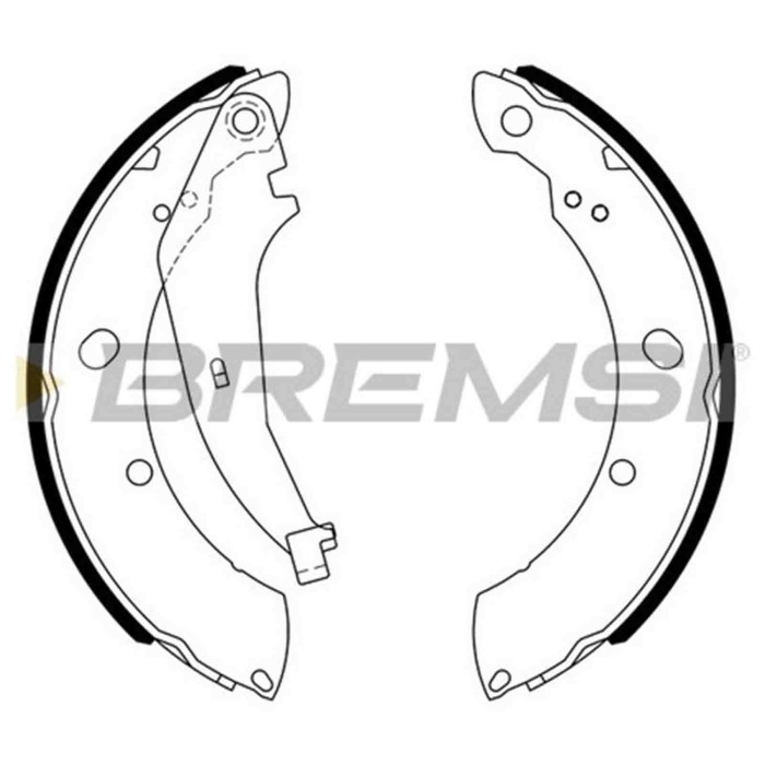 GF4810.JPG Kit Ganasce Freno Posteriore Chrysler Pt Cruiser (pt) Gf4810 05114500aa S.f. Lucas/trw Bremsi