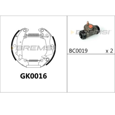 GK0016.JPG Kit Ganasce Freno Posteriore Peugeot 204 Break 204 Cabriolet 204 Coupú 204 305 I 305 Ii 305 Ii Break Gk0016 Bremsi