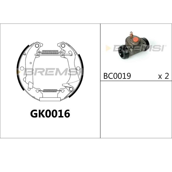 GK0016.JPG Kit Ganasce Freno Posteriore Peugeot 204 Break 204 Cabriolet 204 Coupú 204 305 I 305 Ii 305 Ii Break Gk0016 Bremsi