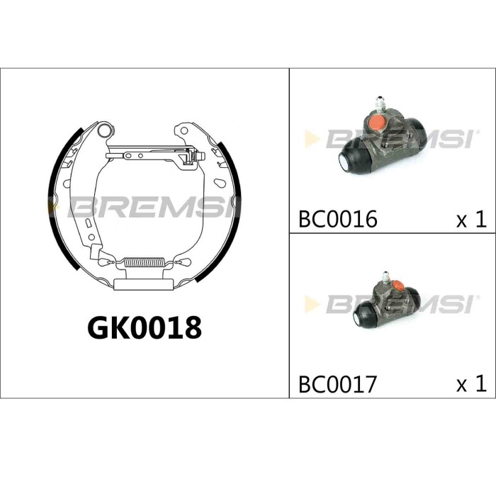 GK0018.JPG Kit Ganasce Freno Posteriore Renault 11 (b/c37) Gk0018 77 01 203 456 Bremsi