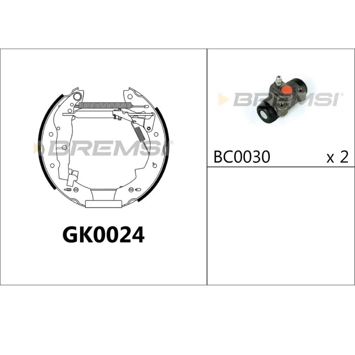 GK0024.JPG Kit Ganasce Freno Posteriore Peugeot 305 Ii (581m) Gk0024 4241.2l Bremsi