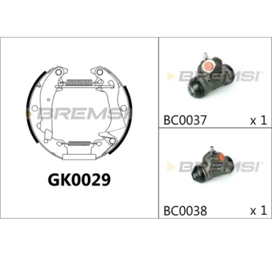 GK0029.JPG Kit Ganasce Freno Posteriore Renault 20 25 30 Gk0029 77 01 202 588 Bremsi
