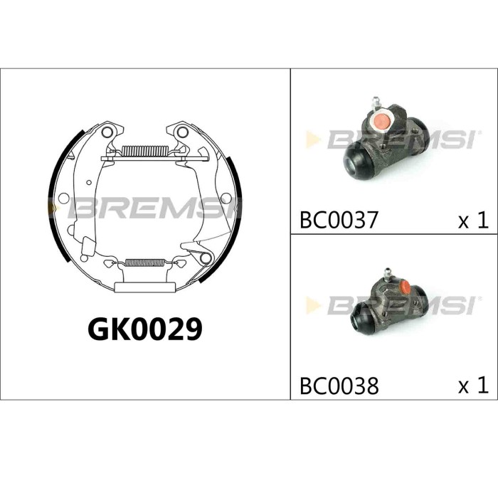 GK0029.JPG Kit Ganasce Freno Posteriore Renault 20 25 30 Gk0029 77 01 202 588 Bremsi