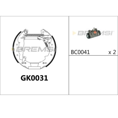 GK0031.JPG Kit Ganasce Freno Posteriore Bmw 3 3 Cabriolet Gk0031 Bremsi