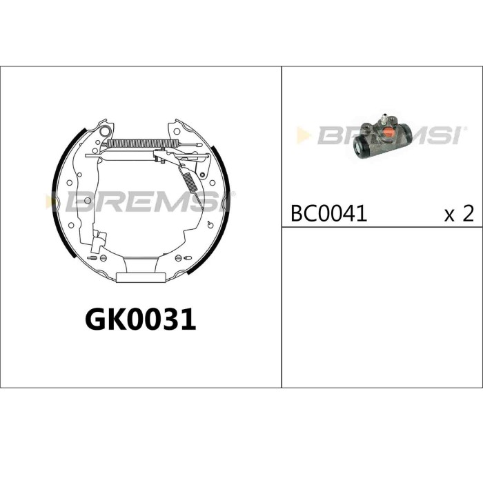 GK0031.JPG Kit Ganasce Freno Posteriore Bmw 3 3 Cabriolet Gk0031 Bremsi