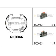 GK0046.JPG Kit Ganasce Freno Posteriore Peugeot 205 Cassone/coda Spiovente 205 I 205 I Cabriolet 205 Ii Gk0046 4241.1v Bremsi