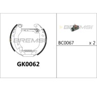 GK0062.JPG Kit Ganasce Freno Posteriore Fiat Punto Punto Cabriolet Punto Van Lancia Y Gk0062 9948202 Bremsi