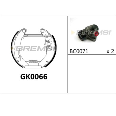 GK0066.JPG Kit Ganasce Freno Posteriore Ford Fiesta Furgonato Fiesta Cassone/coda Spiovente Fiesta Iii Gk0066 Bremsi