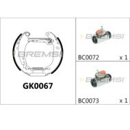 GK0067.JPG Kit Ganasce Freno Posteriore Renault Clio I Super 5 Super 5 Cassone/coda Spiovente Twingo I Gk0067 7701203454 Bremsi