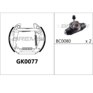 GK0077.JPG Kit Ganasce Freno Posteriore Audi 80 B2 Tre Volumi (811 813 814 819 853) Gk0077 Bremsi