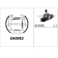 GK0082.JPG Kit Ganasce Freno Posteriore Audi 100 100 Avant 80 Coupú Volkswagen Passat Passat Tre Volumi Passat Variant Gk0082 Br