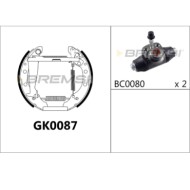 GK0087.JPG Kit Ganasce Freno Posteriore Audi 80 Volkswagen Golf Iii Golf Iii Cabriolet Golf Iii Van Lupo Vento Seat Arosa Gk0087