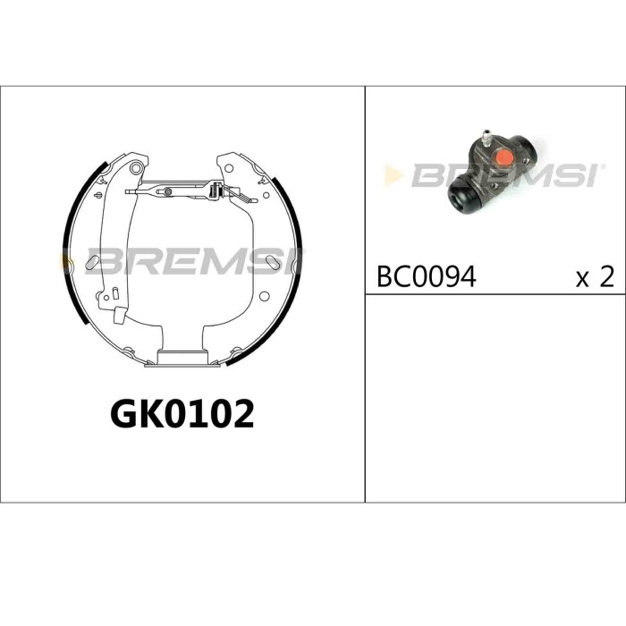 GK0102.JPG Kit Ganasce Freno Posteriore Citroen Evasion Mpv / Space Wagon (22 U6) Gk0102 4241.3g Bremsi