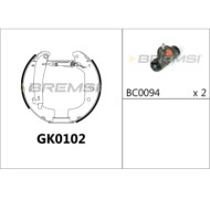 GK0102.JPG Kit Ganasce Freno Posteriore Citroen Evasion Mpv / Space Wagon (22 U6) Gk0102 4241.3g Bremsi