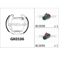 GK0106.JPG Kit Ganasce Freno Posteriore Renault Super 5 Cassone/coda Spiovente Gk0106 Bremsi