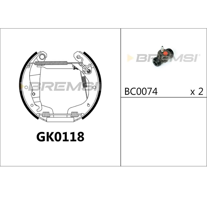 GK0118.JPG Kit Ganasce Freno Posteriore Opel Astra F (t92) Gk0118 Bremsi