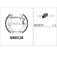 GK0118.JPG Kit Ganasce Freno Posteriore Opel Astra F (t92) Gk0118 Bremsi