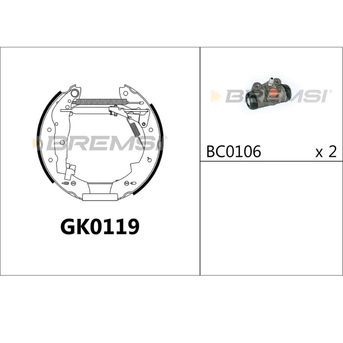 GK0119.JPG Kit Ganasce Freno Posteriore Bmw 3 3 Cabriolet Gk0119 Bremsi