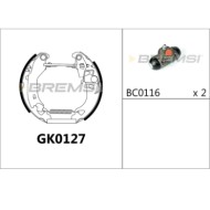 GK0127.JPG Kit Ganasce Freno Posteriore Fiat Brava Bravo I Punto Punto Van Gk0127 Bremsi