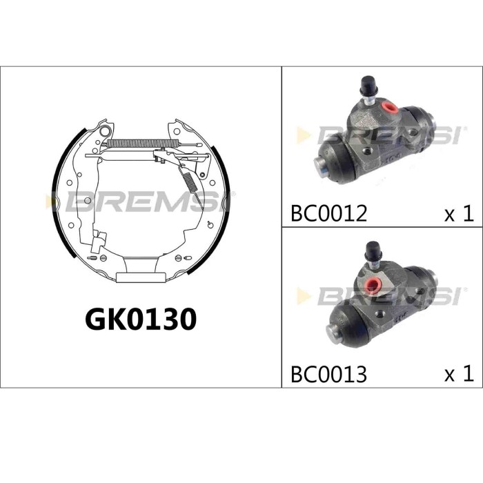 GK0130.JPG Kit Ganasce Freno Posteriore Renault Fuego Gk0130 Bremsi