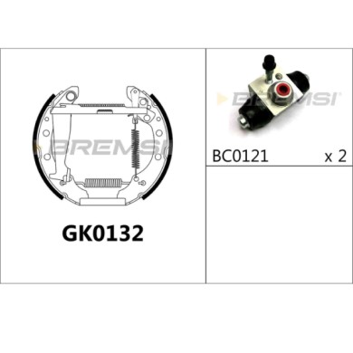 GK0132.JPG Kit Ganasce Freno Posteriore Audi 80 B3 Tre Volumi (893 894 8a2) Gk0132 Bremsi