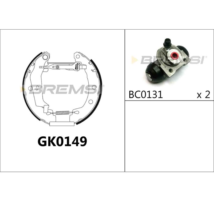 GK0149.JPG Kit Ganasce Freno Posteriore Renault Megane I (ba0/1) Gk0149 77 01 205 102 Bremsi