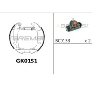 GK0151.JPG Kit Ganasce Freno Posteriore Citroen Xsara Break (n2) Gk0151 4241.5k Bremsi