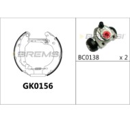 GK0156.JPG Kit Ganasce Freno Posteriore Nissan Kubistar Furgonato Renault Kangoo Kangoo Express Kangoo/grand Kangoo Gk0156 Brems