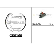 GK0160.JPG Kit Ganasce Freno Posteriore Peugeot 206 2 Volumi/coda Spiovente 206 Sw 206 Tre Volumi 206+ 206 Van Gk0160 4241.8j Br