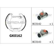 GK0162.JPG Kit Ganasce Freno Posteriore Peugeot 206 2 Volumi/coda Spiovente Gk0162 4241.8k Bremsi