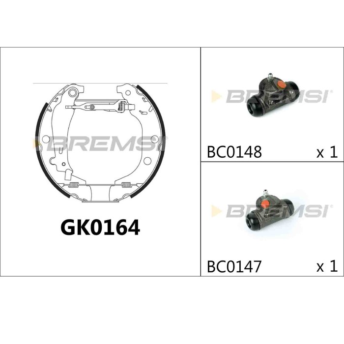 GK0164.JPG Kit Ganasce Freno Posteriore Peugeot 406 406 Break 406 Coupú Gk0164 4241.6w Bremsi