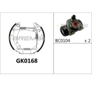 GK0168.JPG Kit Ganasce Freno Posteriore Peugeot 205 Cassone / Coda Spiovente Gk0168 Bremsi